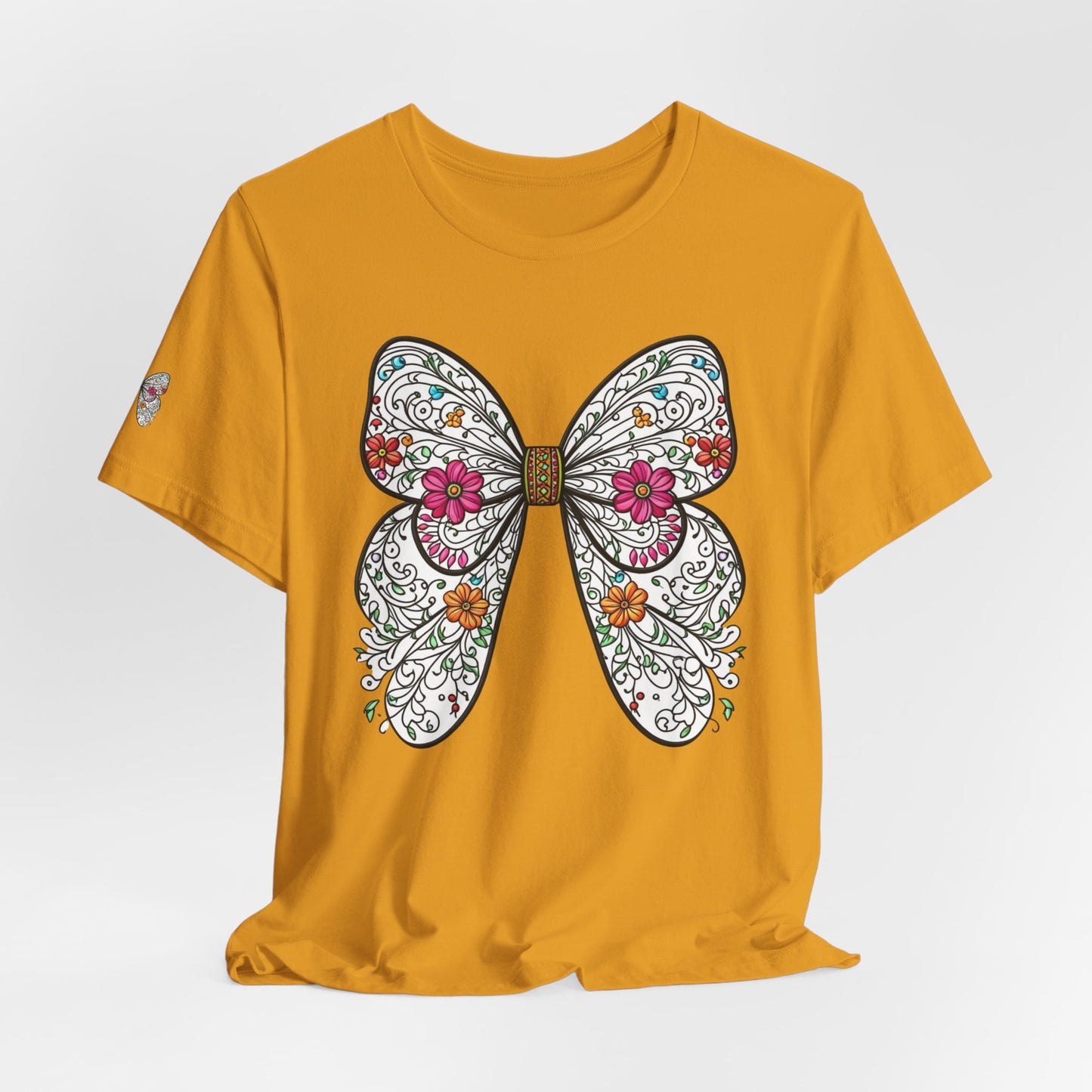 T-Shirt Butterfly , Nature Lover Tee, Spring Graphic Top, Garden Inspired Shirt, Unisex Insect Design