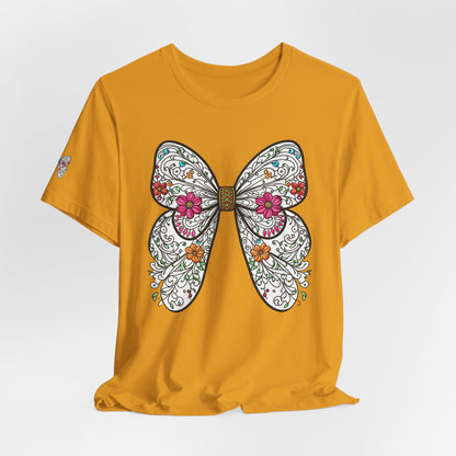 T-Shirt Butterfly , Nature Lover Tee, Spring Graphic Top, Garden Inspired Shirt, Unisex Insect Design