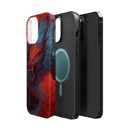 Phone Cases, Red Dragon Design, Dragon Lover Gift, Protective Cover, Unique Phone Accessories, Mythical Creature Phone Case