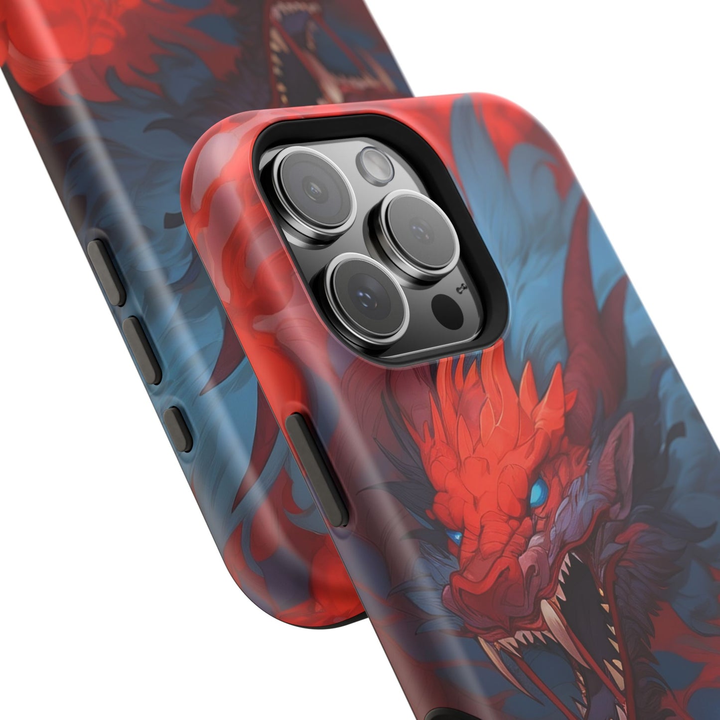 Phone Cases, Red Dragon Design, Dragon Lover Gift, Protective Cover, Unique Phone Accessories, Mythical Creature Phone Case