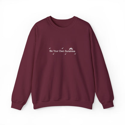 Embroided Crewneck Sweatshirt - Be Your Own Sunshine