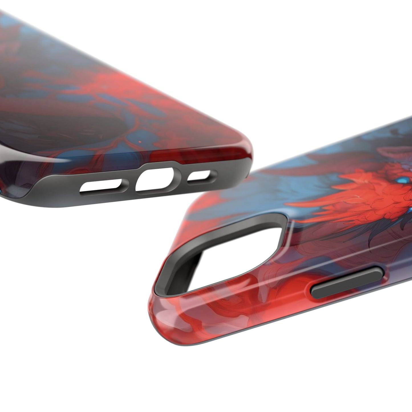 Phone Cases, Red Dragon Design, Dragon Lover Gift, Protective Cover, Unique Phone Accessories, Mythical Creature Phone Case