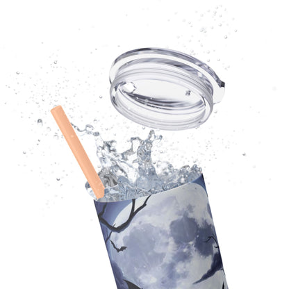 Rose Skull Skinny Tumbler, 20oz