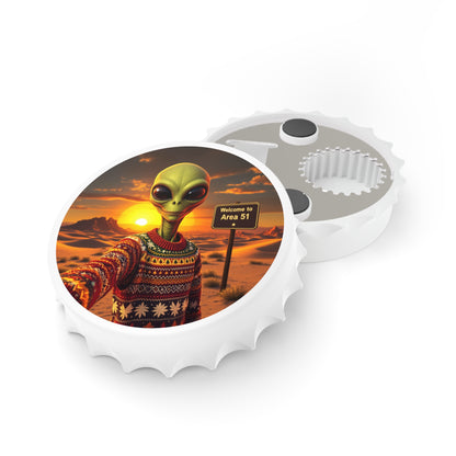 Bottle Opener Alien Christmas Ugly Sweater