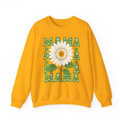 Mama Sweatshirt, Mother's Day Gift, Unisex Crewneck Jumper, Floral Top, Mom Birthday Present, Spring Outerwear,