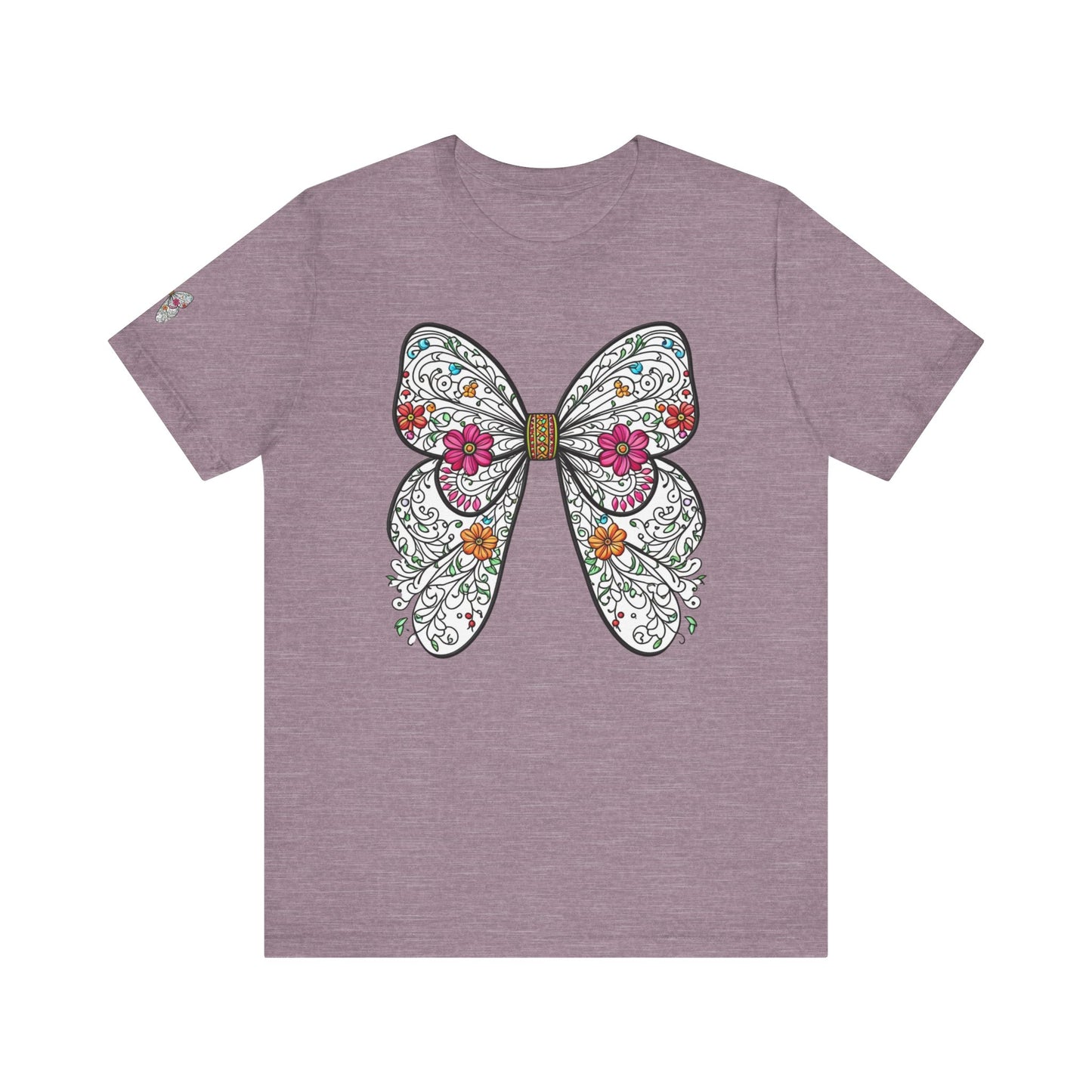 Butterfly Unisex Tee, Nature Lover Shirt, Spring Graphic Top, Insect Print T-Shirt, Garden Theme Clothing