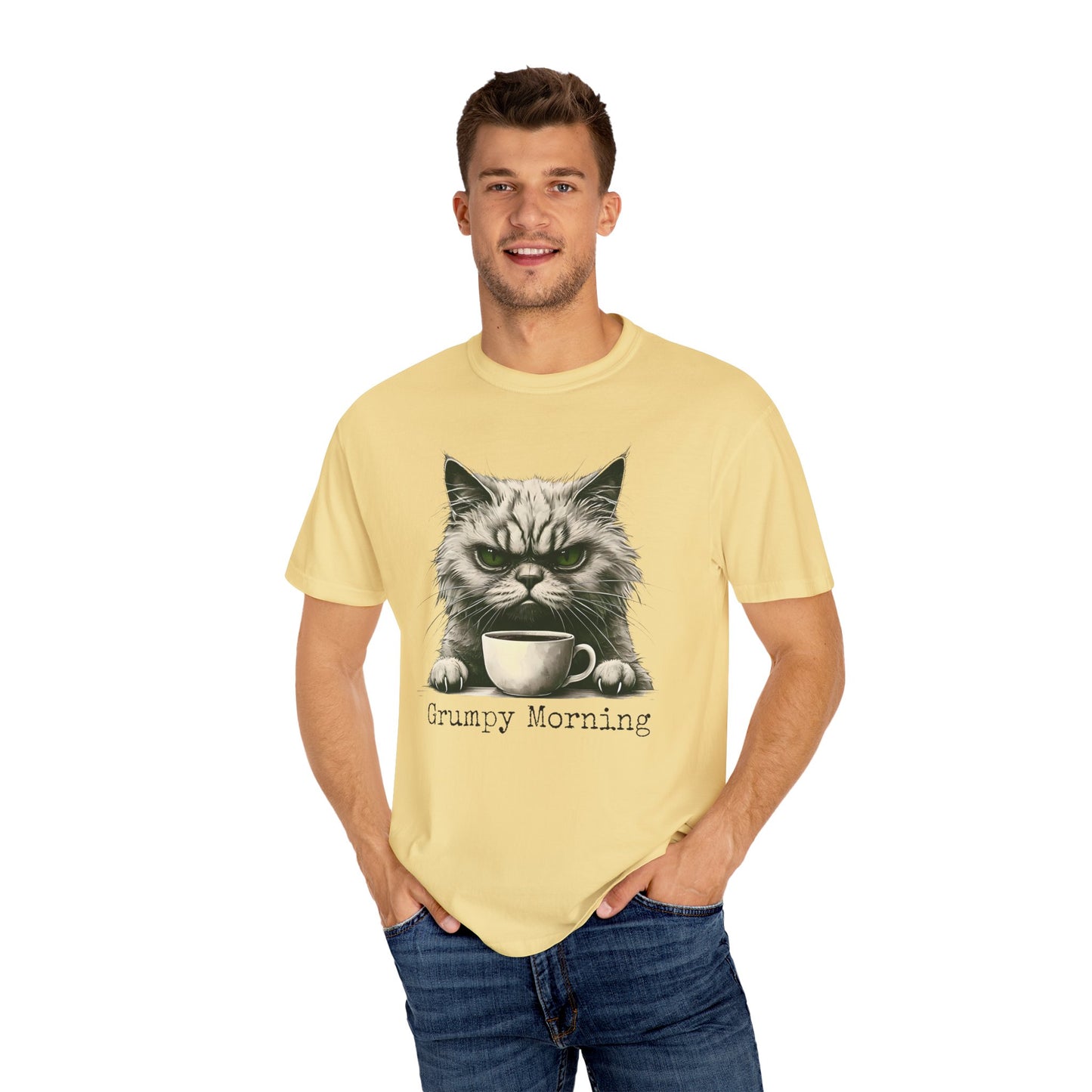 Grumpy Morning Cat Unisex T-shirt