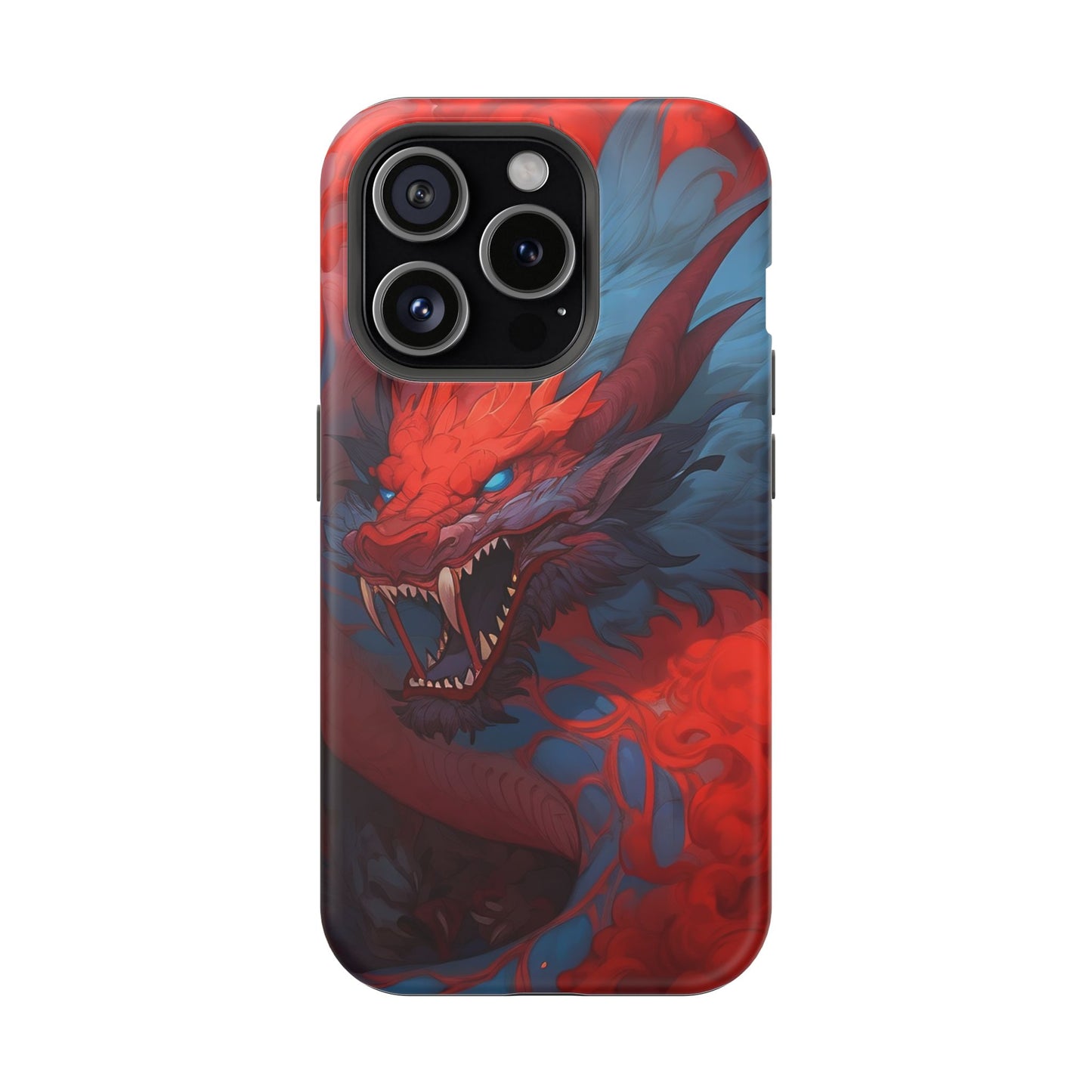 Phone Cases, Red Dragon Design, Dragon Lover Gift, Protective Cover, Unique Phone Accessories, Mythical Creature Phone Case
