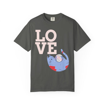 Comfort ColorsT-shirt Love Cats, cute