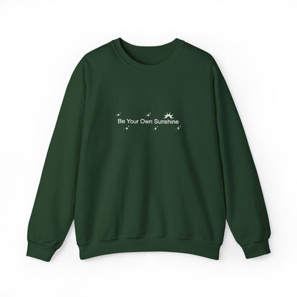 Embroided Crewneck Sweatshirt - Be Your Own Sunshine