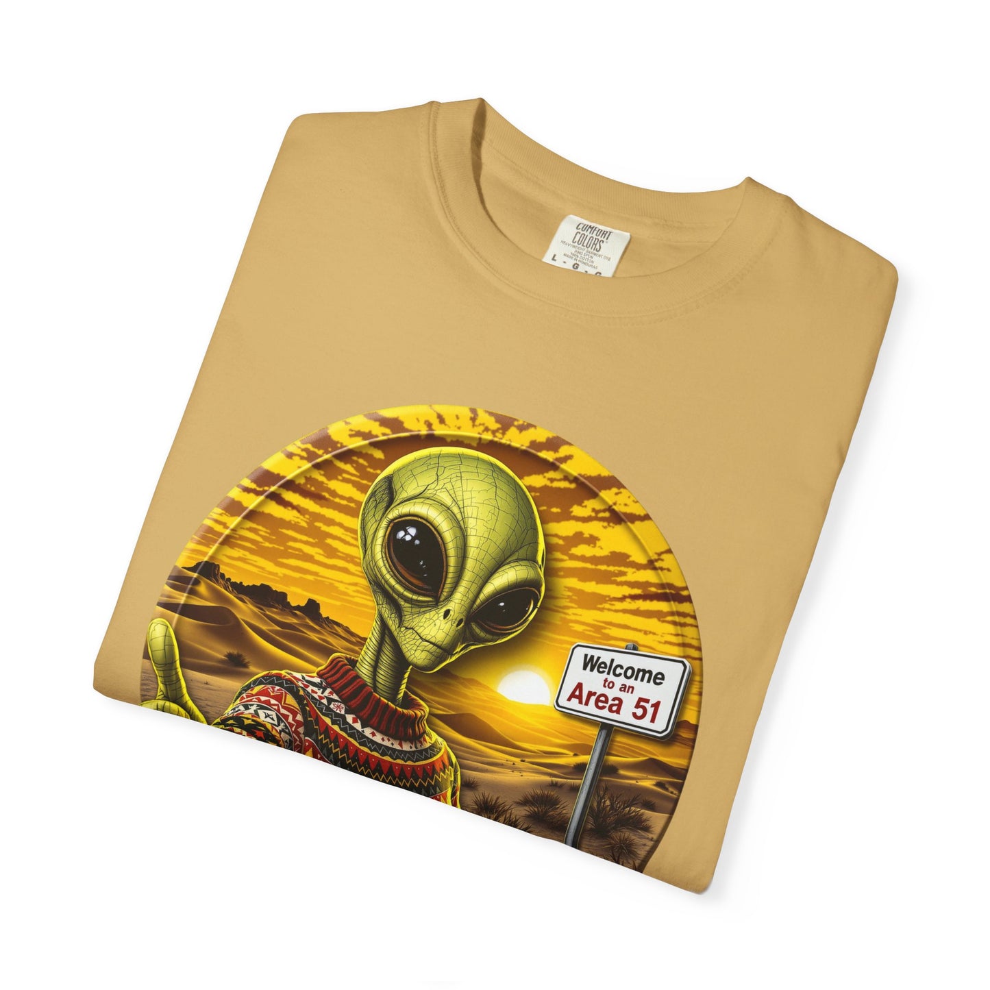 Area 51 Alien Ugly Sweater T-shirt, Extraterrestrial Graphic Tee, UFO Lover Gift, Funny Space Shirt, Ayy Lmao Clothing, Alien Abduction