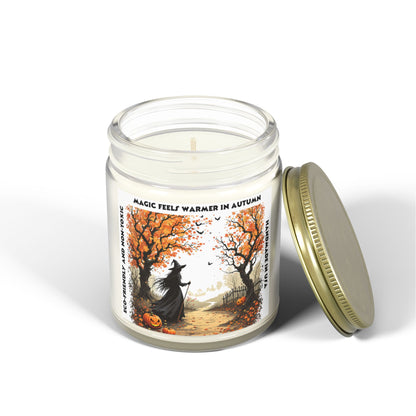 Scented Candles  Magic Autumn Warm Coconut Apricot Wax (9oz)