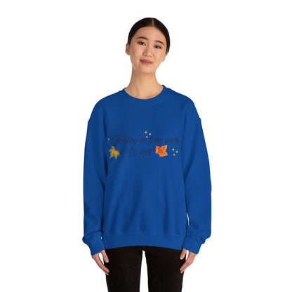 Swetshirt Falling  In Love With Fall Crewneck