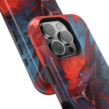 Phone Cases, Red Dragon Design, Dragon Lover Gift, Protective Cover, Unique Phone Accessories, Mythical Creature Phone Case