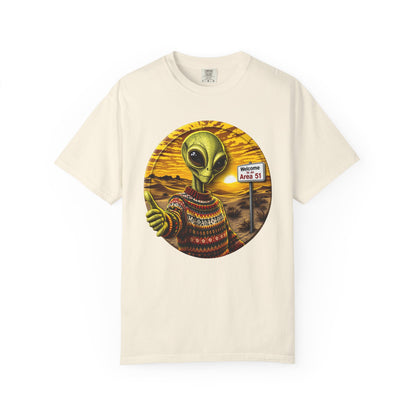 Area 51 Alien Ugly Sweater T-shirt, Extraterrestrial Graphic Tee, UFO Lover Gift, Funny Space Shirt, Ayy Lmao Clothing, Alien Abduction