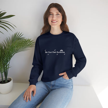 Embroided Crewneck Sweatshirt - Be Your Own Sunshine