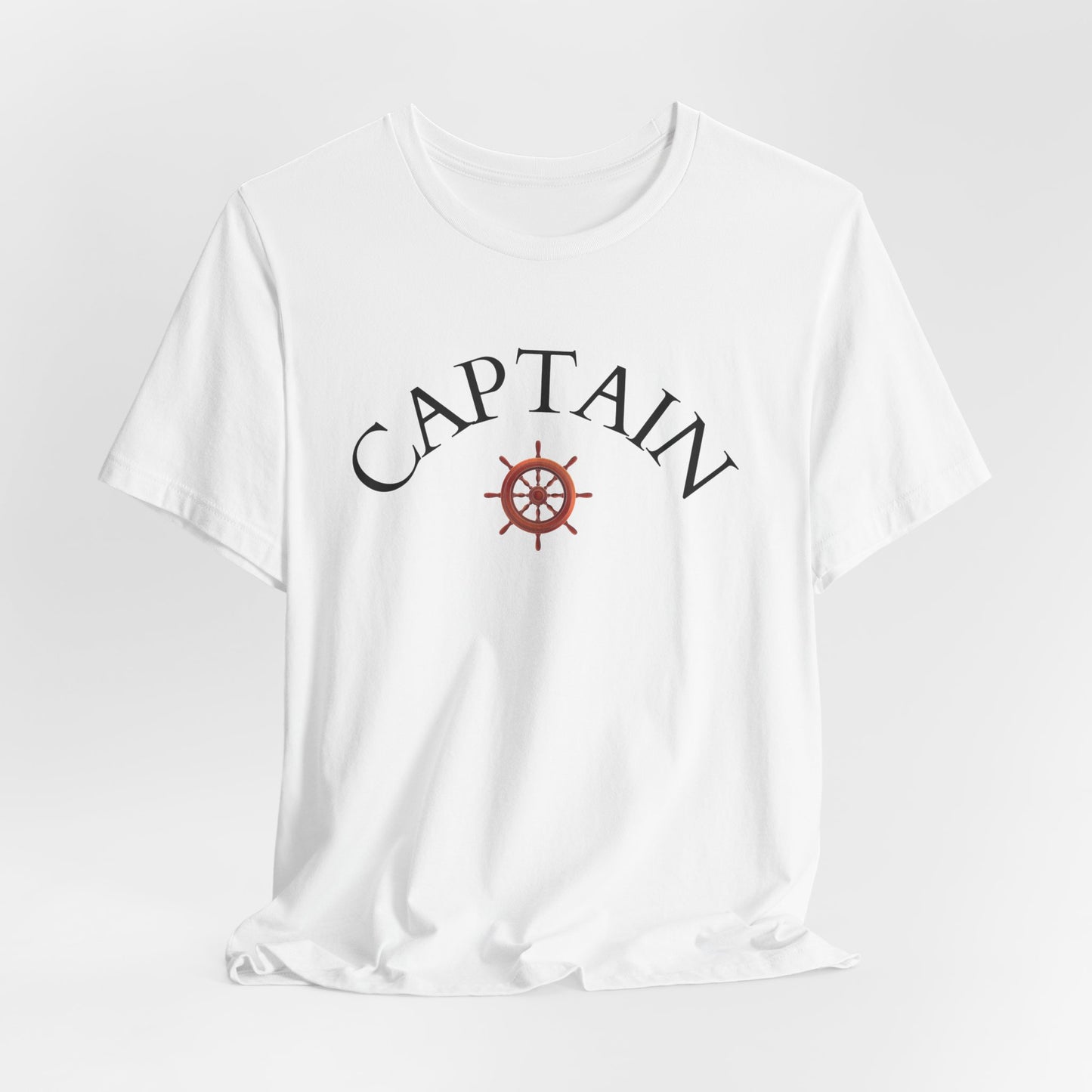 T-Shirt Captain, Nautical Graphic Tee, Sea Lover Shirt, Sailor Theme Top, Unisex Beach Style
