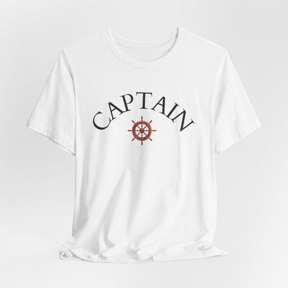 T-Shirt Captain, Nautical Graphic Tee, Sea Lover Shirt, Sailor Theme Top, Unisex Beach Style