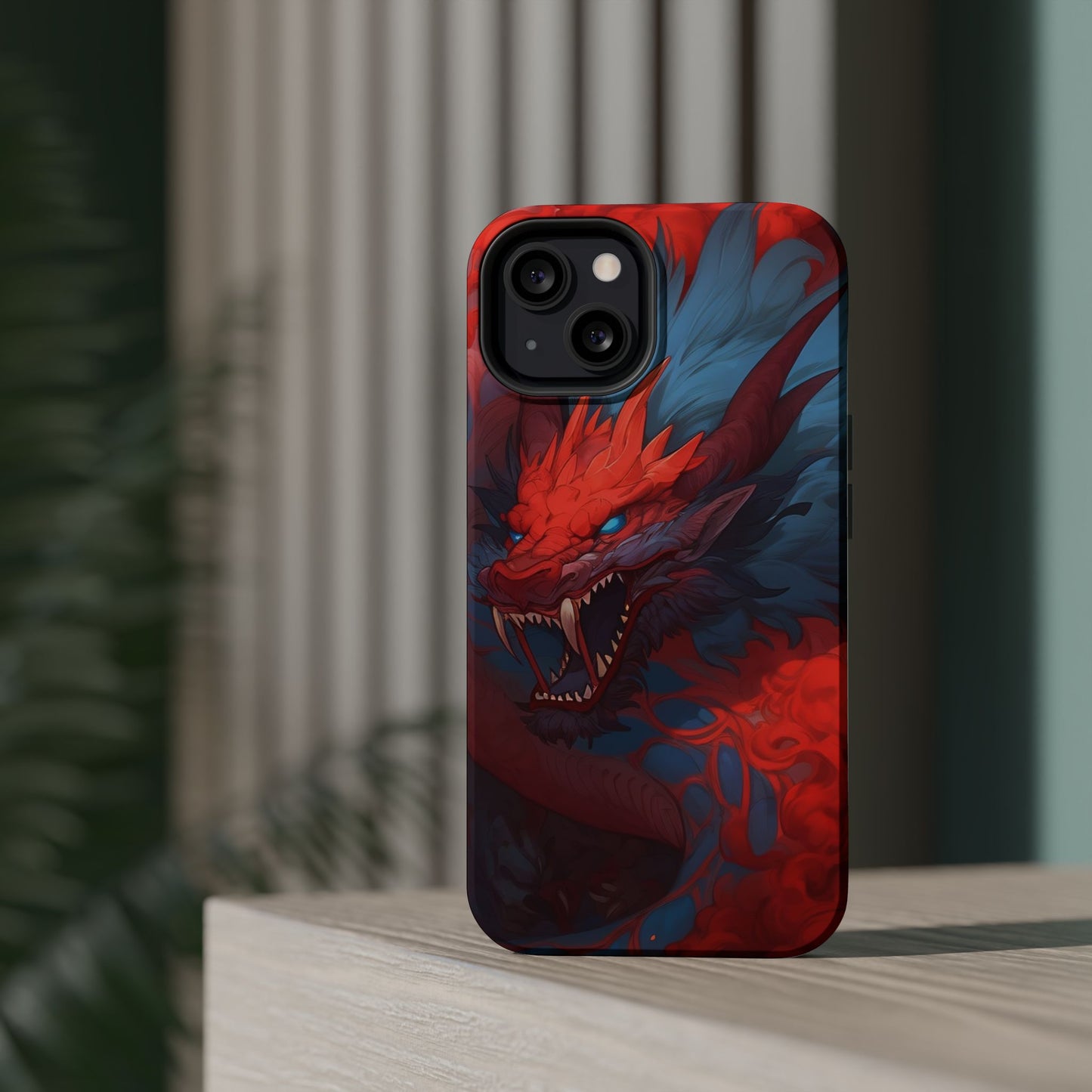 Phone Cases, Red Dragon Design, Dragon Lover Gift, Protective Cover, Unique Phone Accessories, Mythical Creature Phone Case