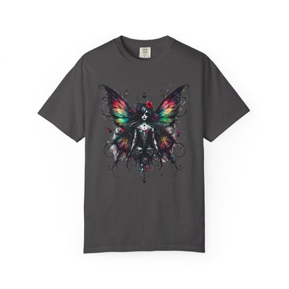 Gothic Fairy Tattoo T-shirt, Dark Fantasy Tee, Alternative Clothing, Magical Creature Shirt, Unique Gift Idea