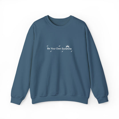 Embroided Crewneck Sweatshirt - Be Your Own Sunshine