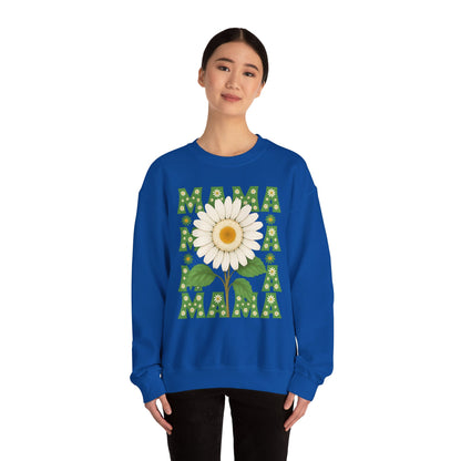 Mama Sweatshirt, Mother's Day Gift, Unisex Crewneck Jumper, Floral Top, Mom Birthday Present, Spring Outerwear,