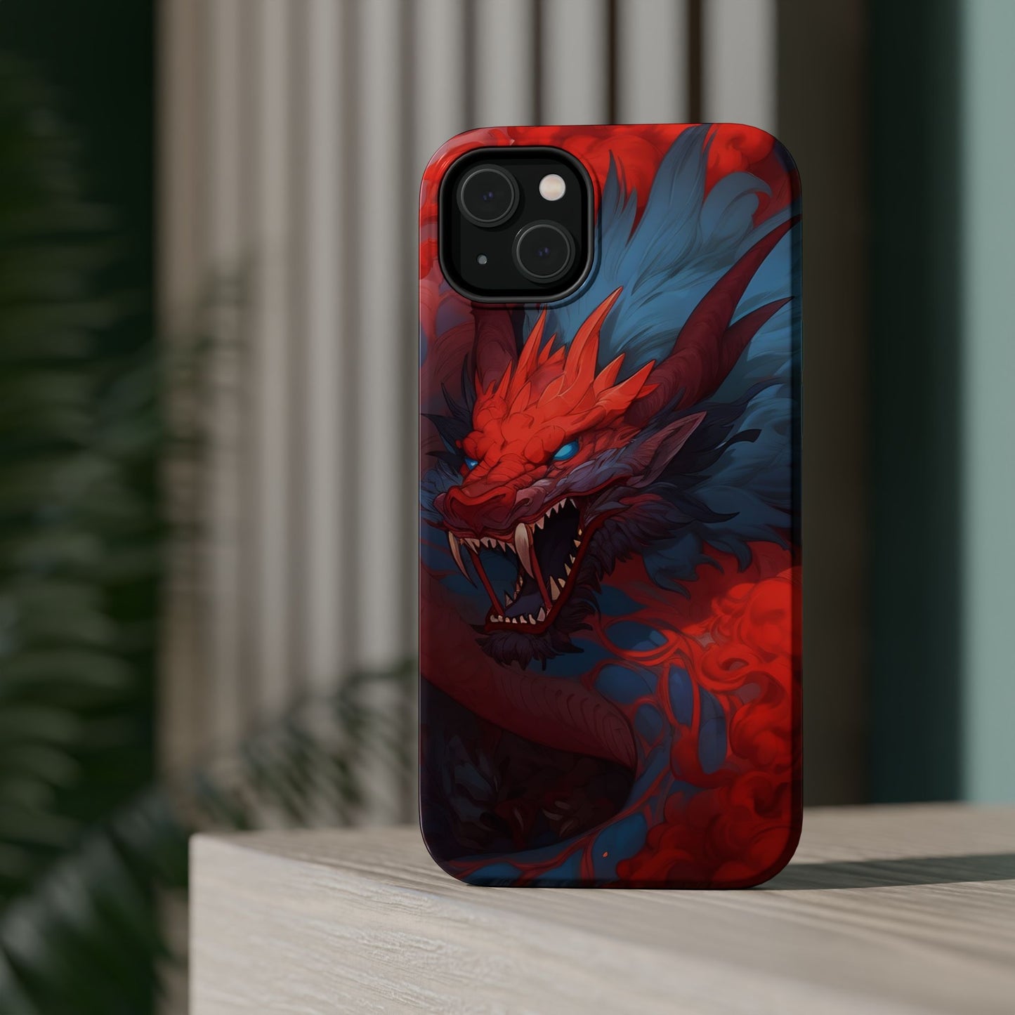 Phone Cases, Red Dragon Design, Dragon Lover Gift, Protective Cover, Unique Phone Accessories, Mythical Creature Phone Case