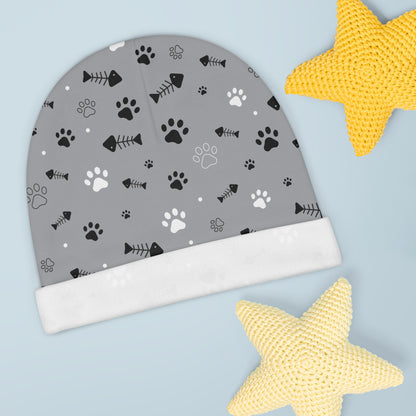 Baby Beanie - Cat Paw Knit Hat,  Animal Lover Gift