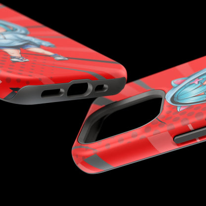 Phone Cases, Cute Chibi Girl in Cat Hoodie, Kawaii Anime Design, Protective Cover, Gift for Anime Fans, Cute Phone Accessories, Cat Lover