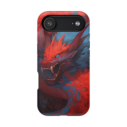 Phone Cases, Red Dragon Design, Dragon Lover Gift, Protective Cover, Unique Phone Accessories, Mythical Creature Phone Case