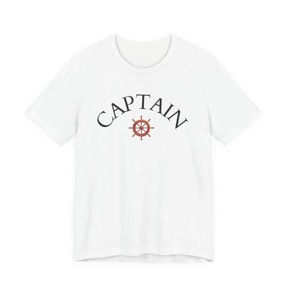 T-Shirt Captain, Nautical Graphic Tee, Sea Lover Shirt, Sailor Theme Top, Unisex Beach Style