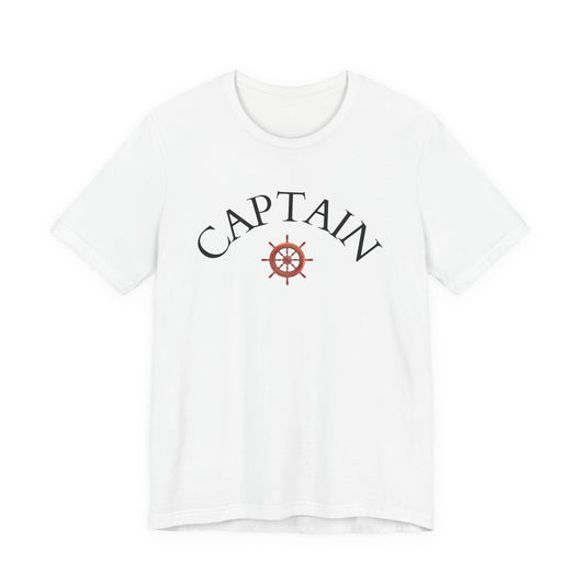 T-Shirt Captain, Nautical Graphic Tee, Sea Lover Shirt, Sailor Theme Top, Unisex Beach Style