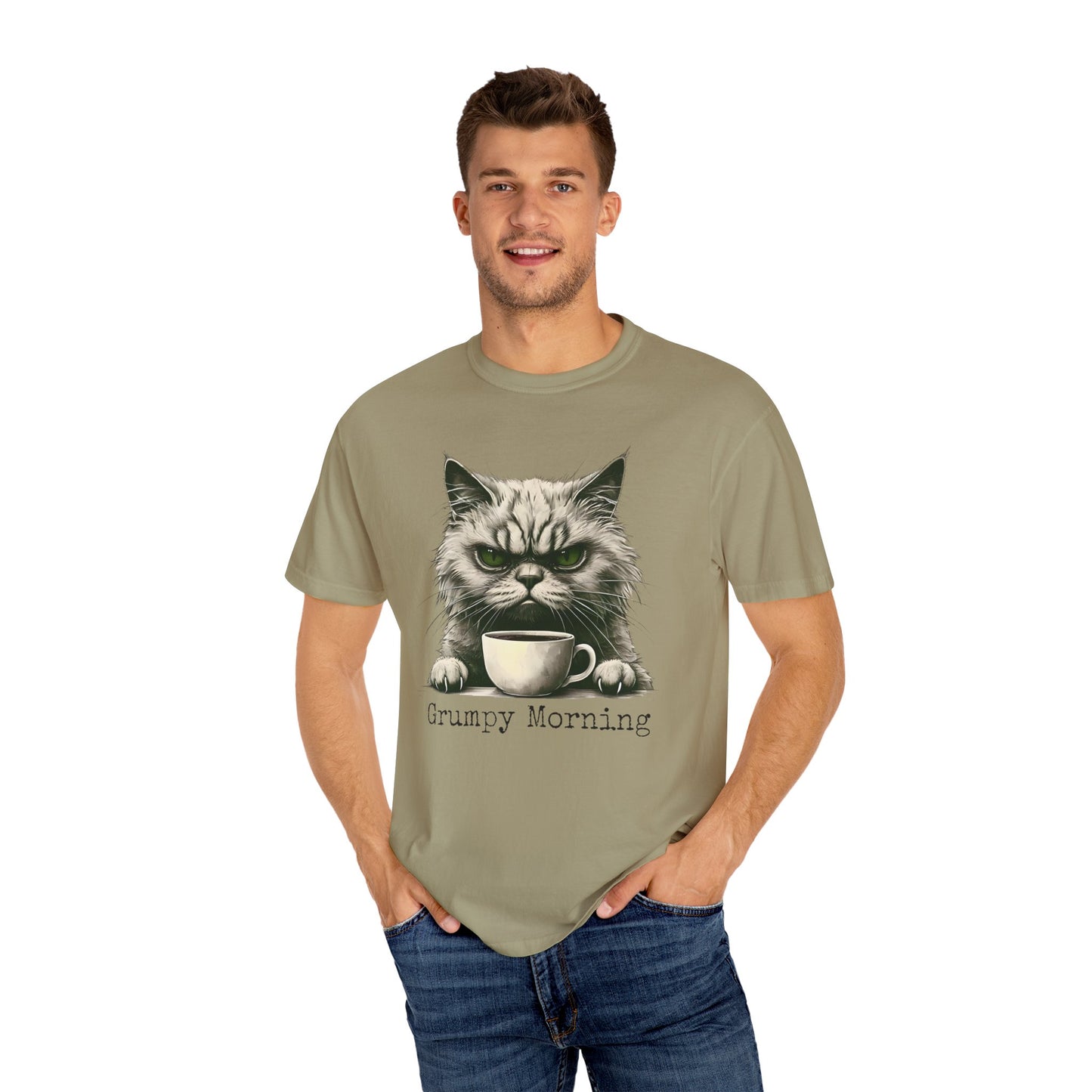 Grumpy Morning Cat Unisex T-shirt