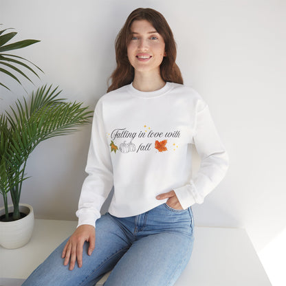 Swetshirt Falling  In Love With Fall Crewneck