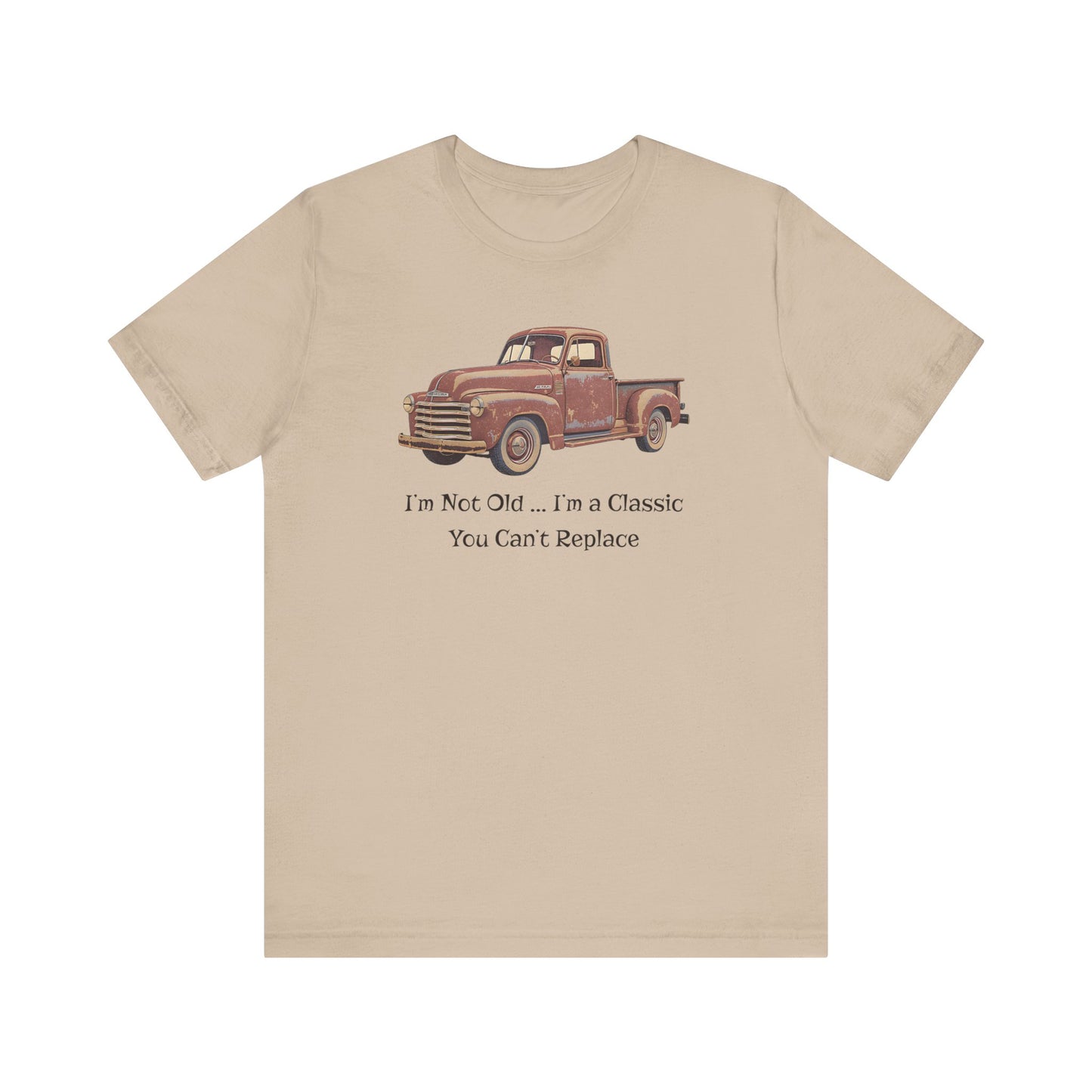Vintage Old Truck Lover Jersey Short Sleeve Tee - Iam not old you cant replace me