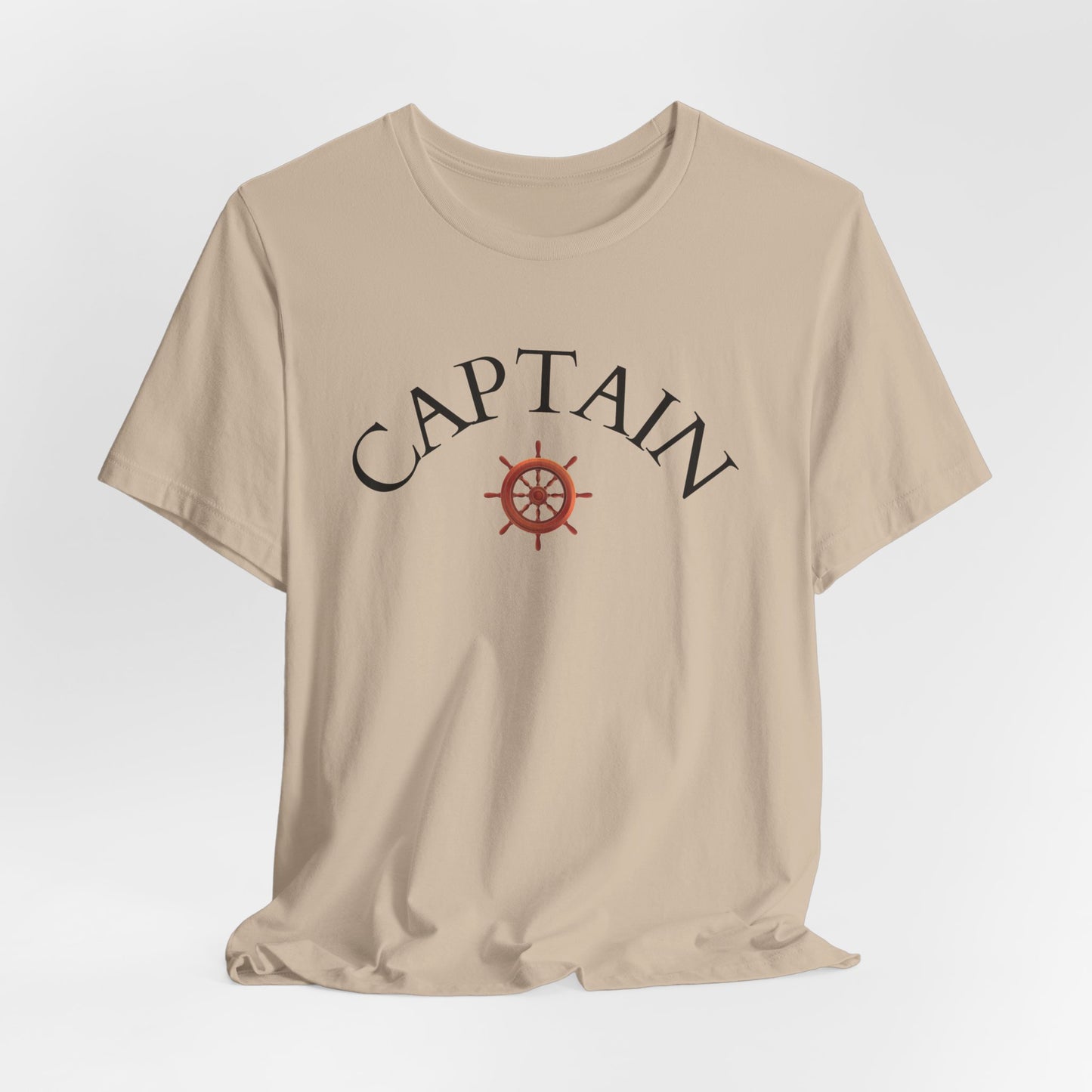T-Shirt Captain, Nautical Graphic Tee, Sea Lover Shirt, Sailor Theme Top, Unisex Beach Style