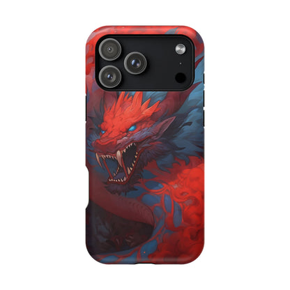 Phone Cases, Red Dragon Design, Dragon Lover Gift, Protective Cover, Unique Phone Accessories, Mythical Creature Phone Case