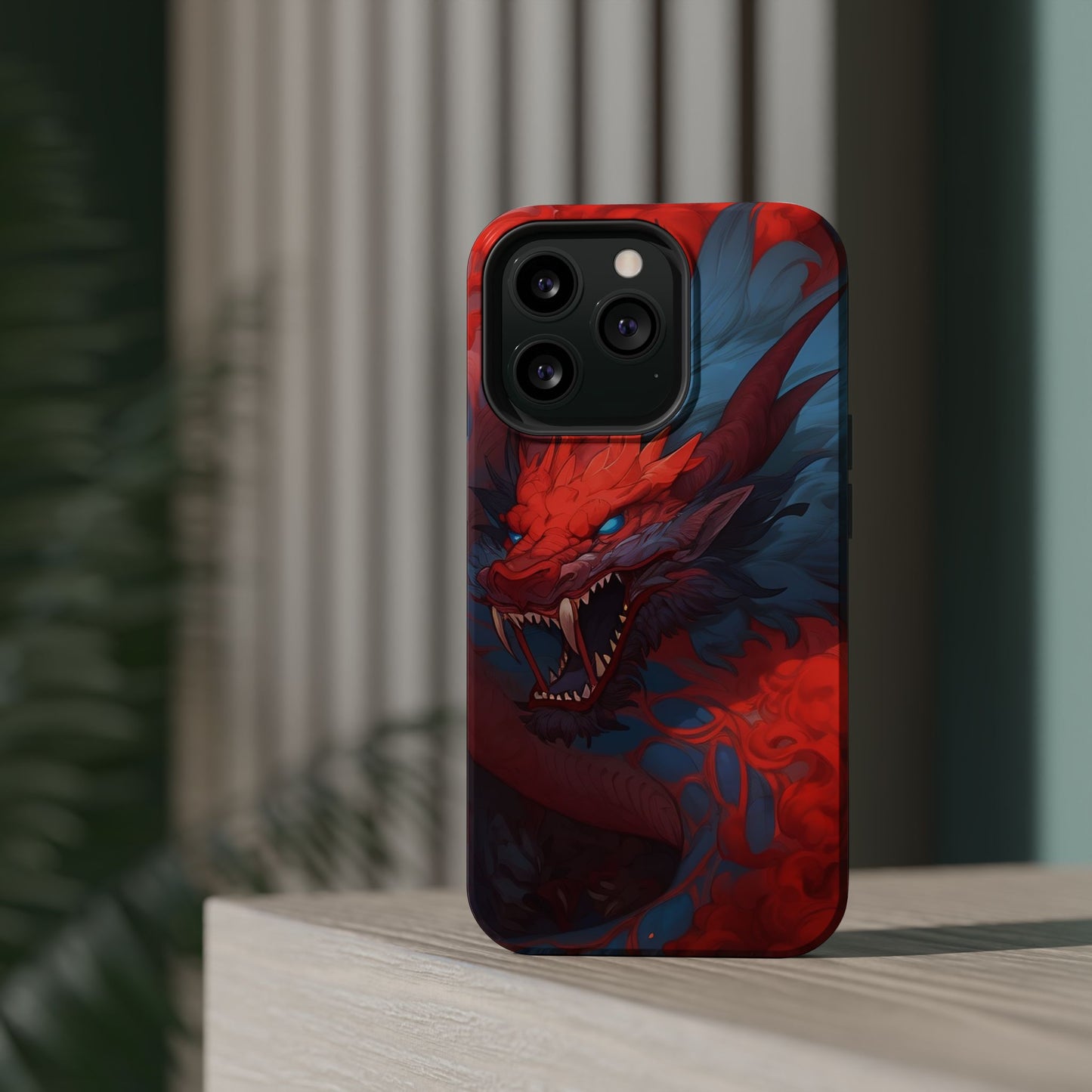 Phone Cases, Red Dragon Design, Dragon Lover Gift, Protective Cover, Unique Phone Accessories, Mythical Creature Phone Case