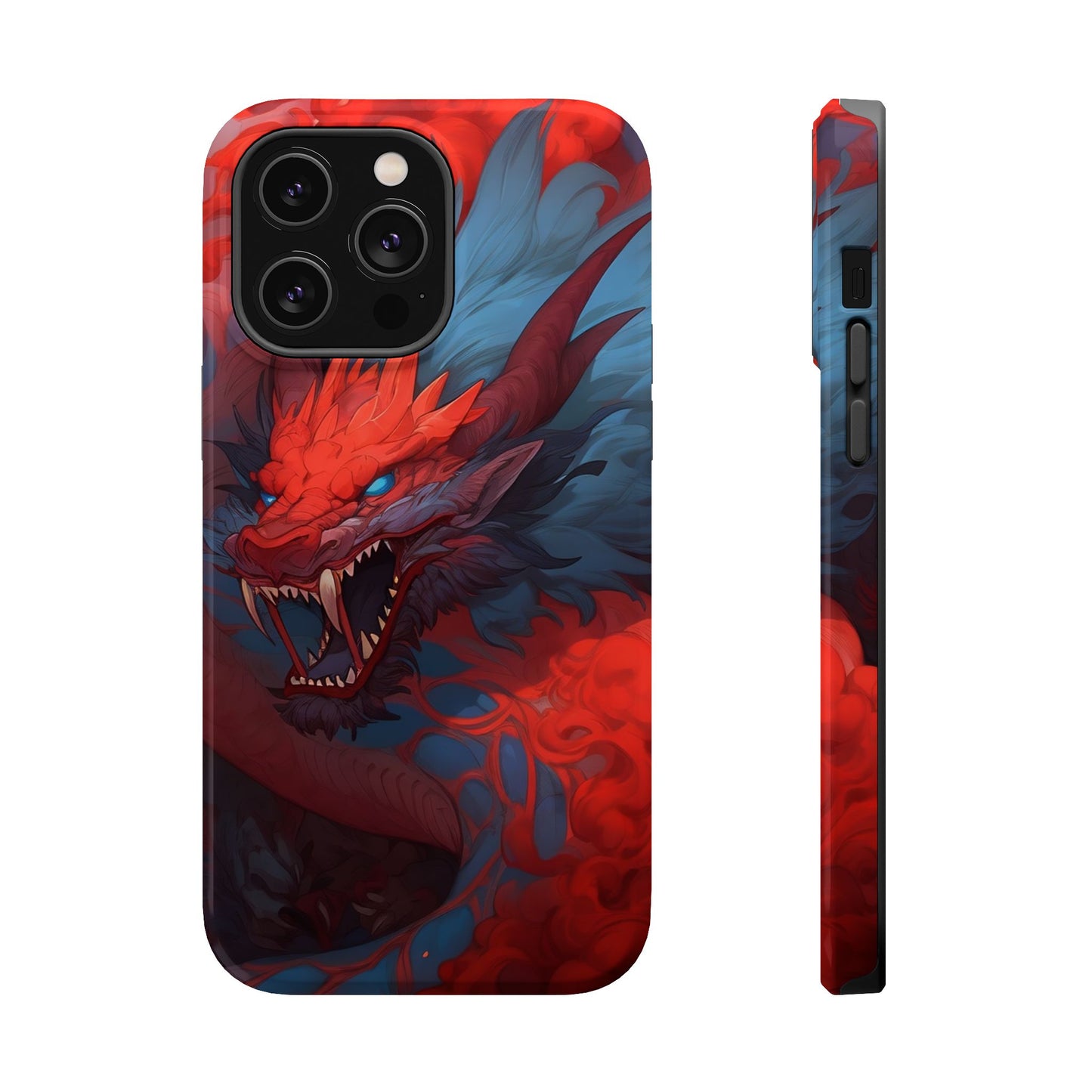 Phone Cases, Red Dragon Design, Dragon Lover Gift, Protective Cover, Unique Phone Accessories, Mythical Creature Phone Case
