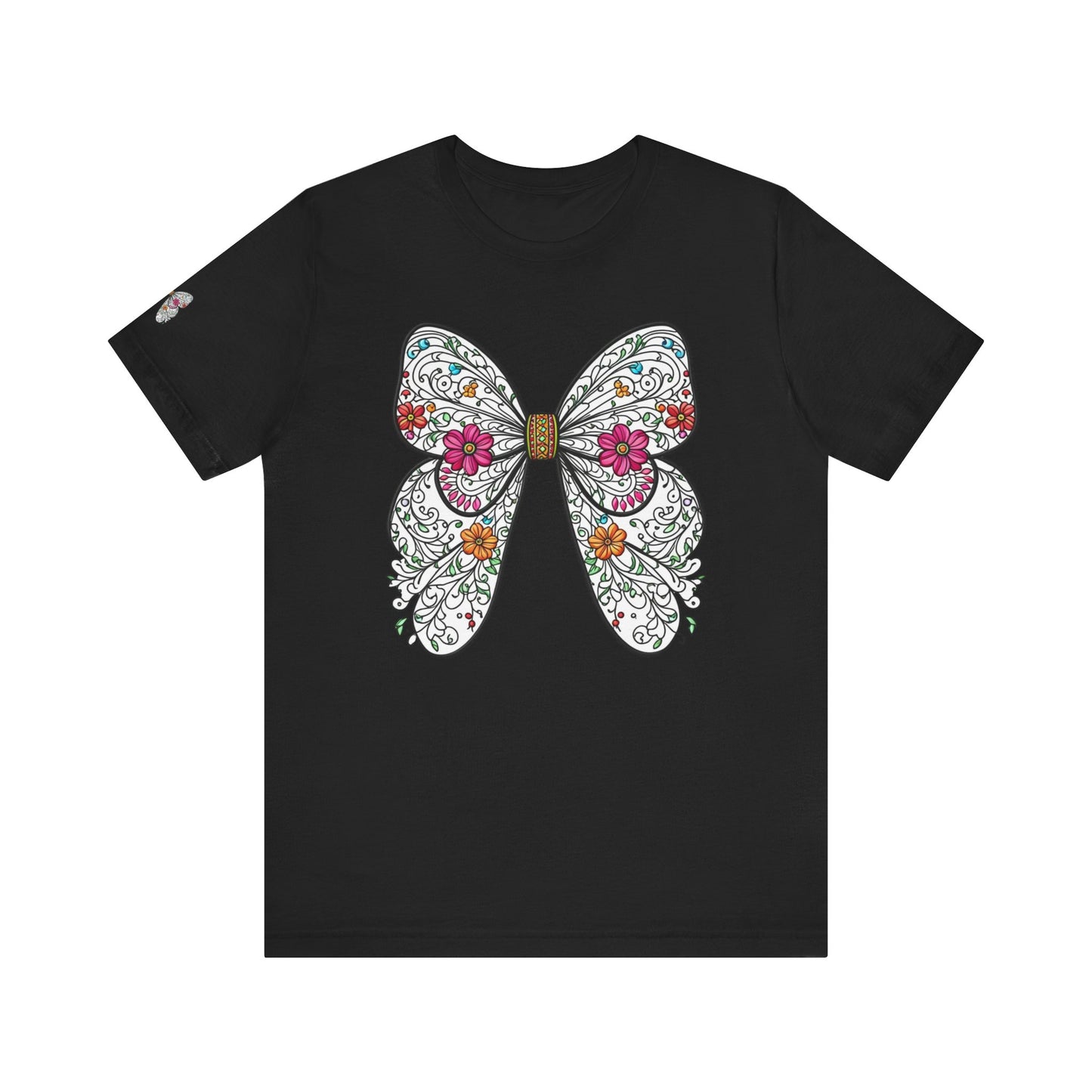 Butterfly Unisex Tee, Nature Lover Shirt, Spring Graphic Top, Insect Print T-Shirt, Garden Theme Clothing