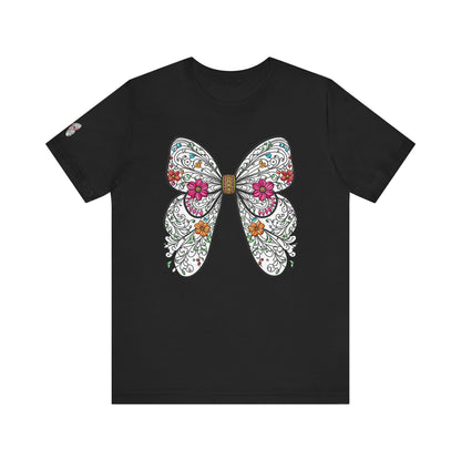 Butterfly Unisex Tee, Nature Lover Shirt, Spring Graphic Top, Insect Print T-Shirt, Garden Theme Clothing