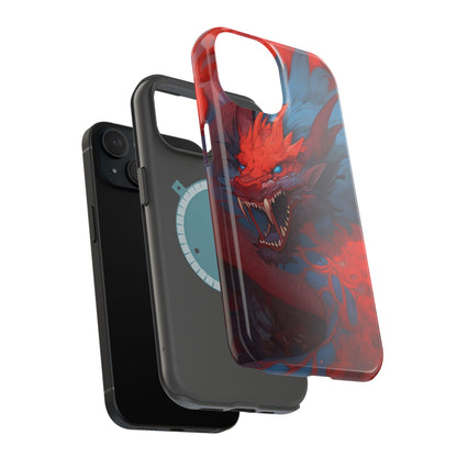Phone Cases, Red Dragon Design, Dragon Lover Gift, Protective Cover, Unique Phone Accessories, Mythical Creature Phone Case