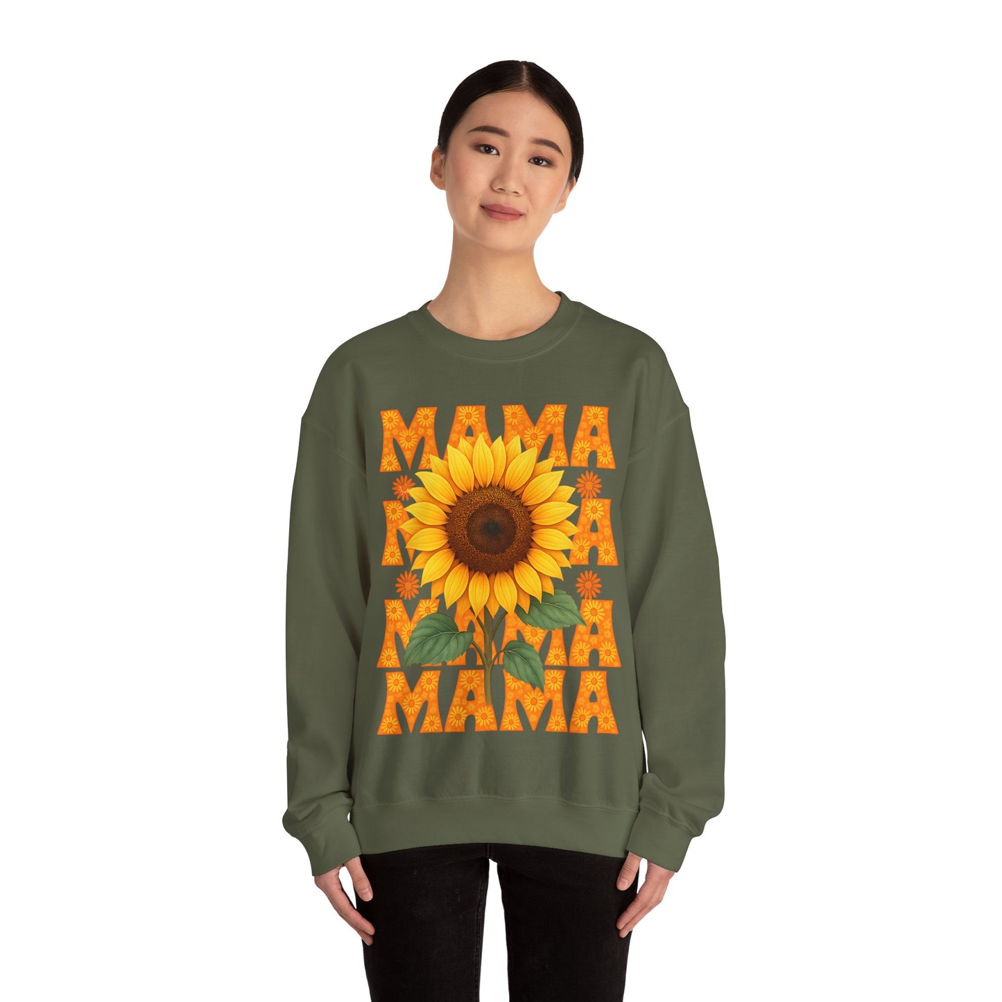 Mama Sweatshirt, Mother's Day Gift, Floral Crewneck Jumper, Gift for Mom, Cute Mom Apparel, Cozy Motherhood Pullover