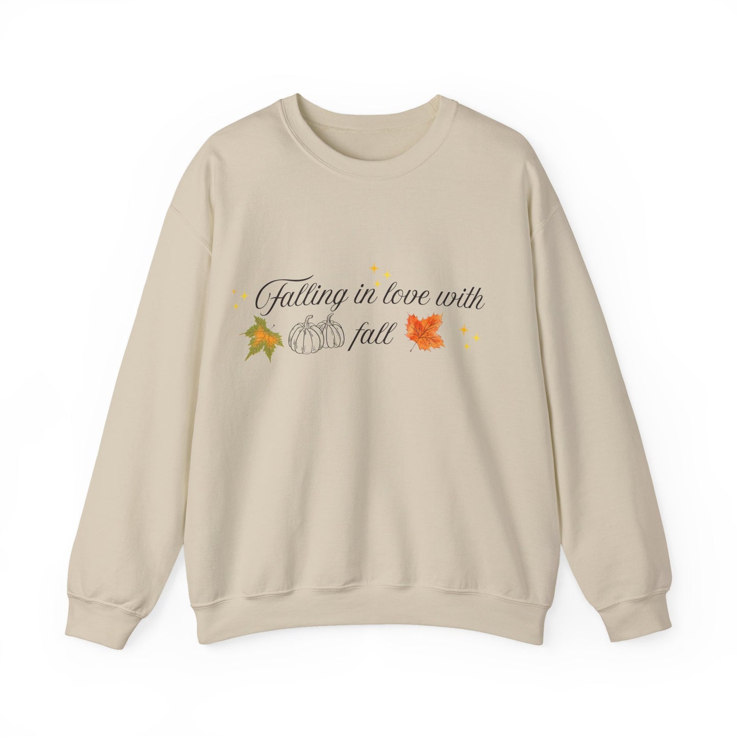 Swetshirt Falling  In Love With Fall Crewneck