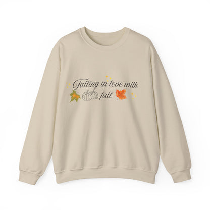 Swetshirt Falling  In Love With Fall Crewneck