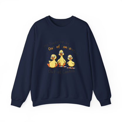 Sweatshirt Funny Duck Lover,  Ducks Are Out of Control, Cute Farm Animal Crewneck, Bird Lover Gift