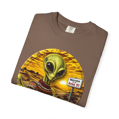 Area 51 Alien Ugly Sweater T-shirt, Extraterrestrial Graphic Tee, UFO Lover Gift, Funny Space Shirt, Ayy Lmao Clothing, Alien Abduction