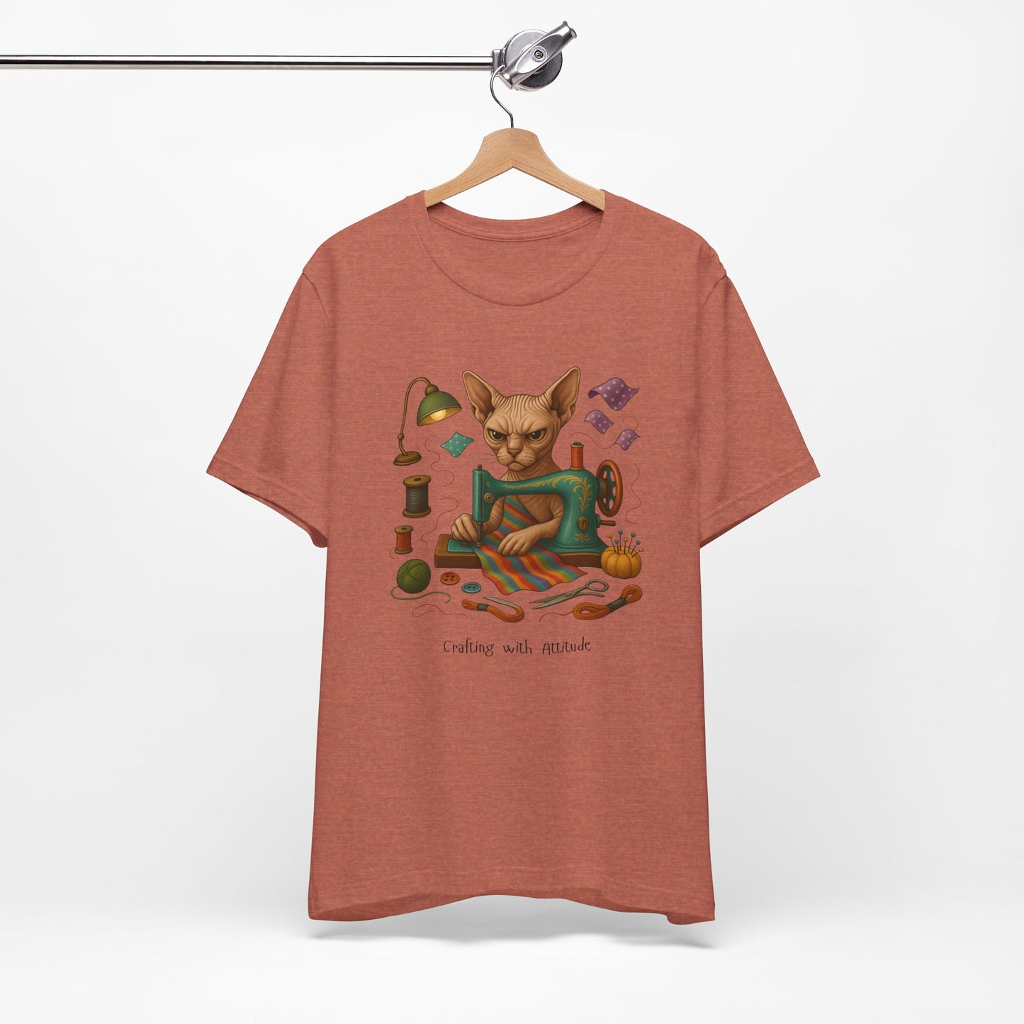 Cat Sewing Machine Tee