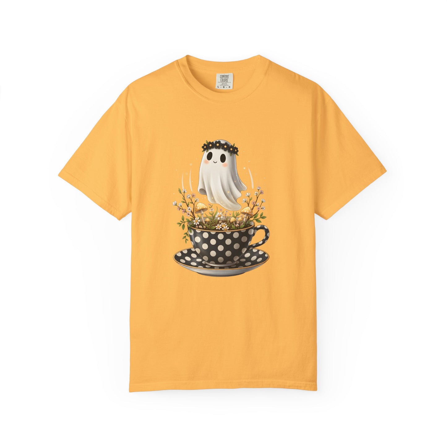 Ghost and Teacup Halloween Unisex T-shirt