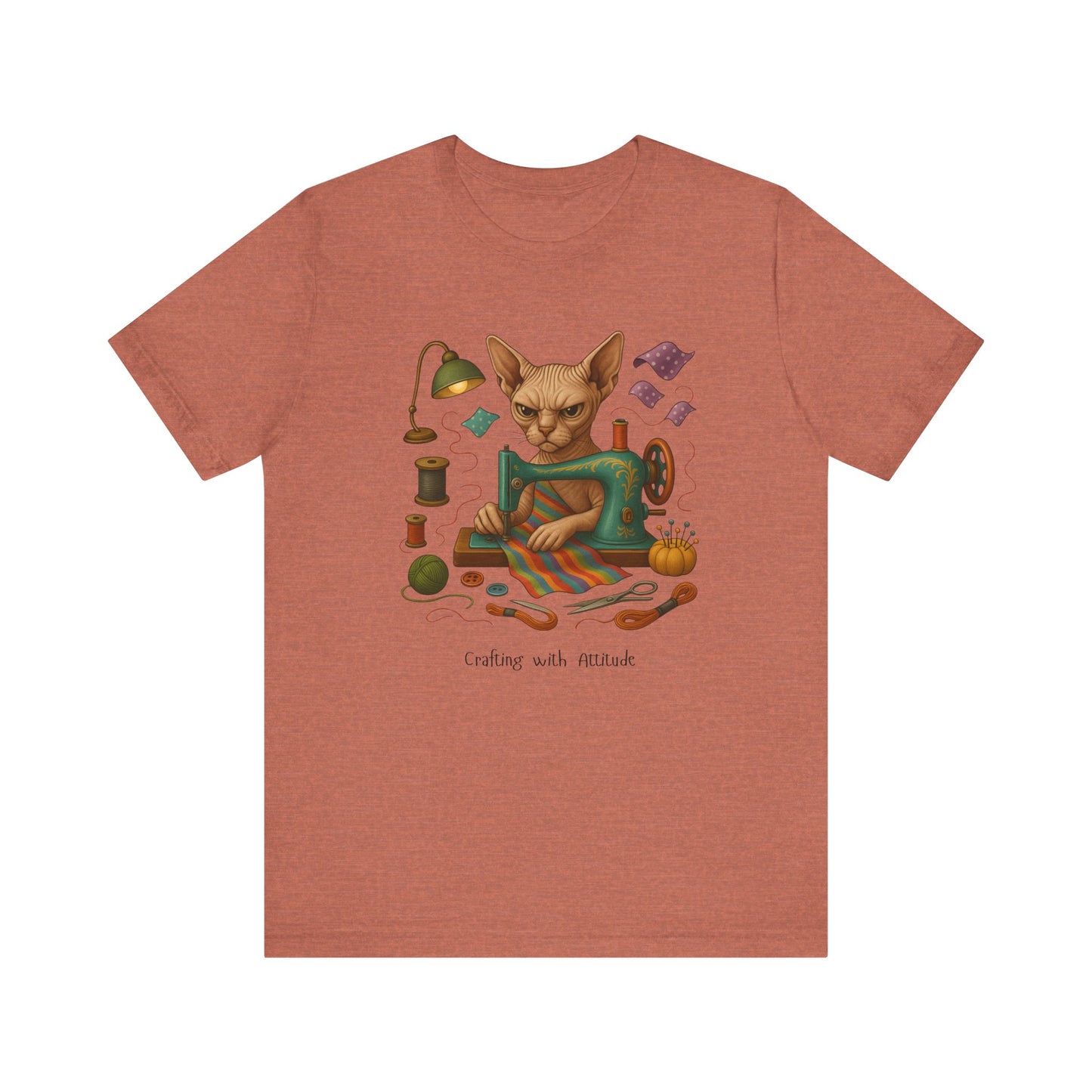 Cat Sewing Machine Tee